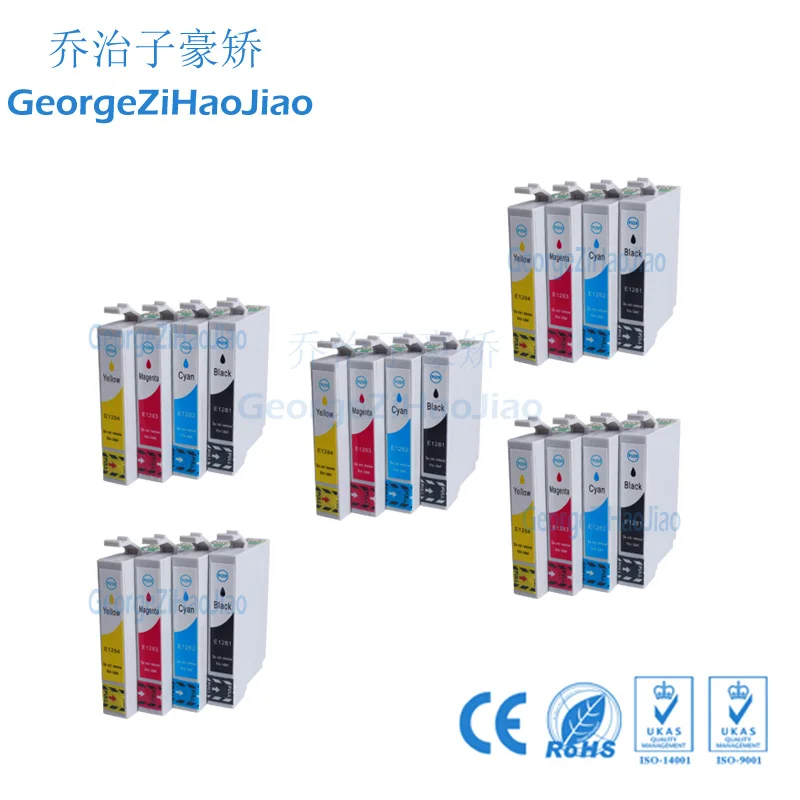 5 комплектов 1281XL чернильный картридж совместимый для Epson Stylus SX125 SX130 S22 SX420W SX425W SX435W