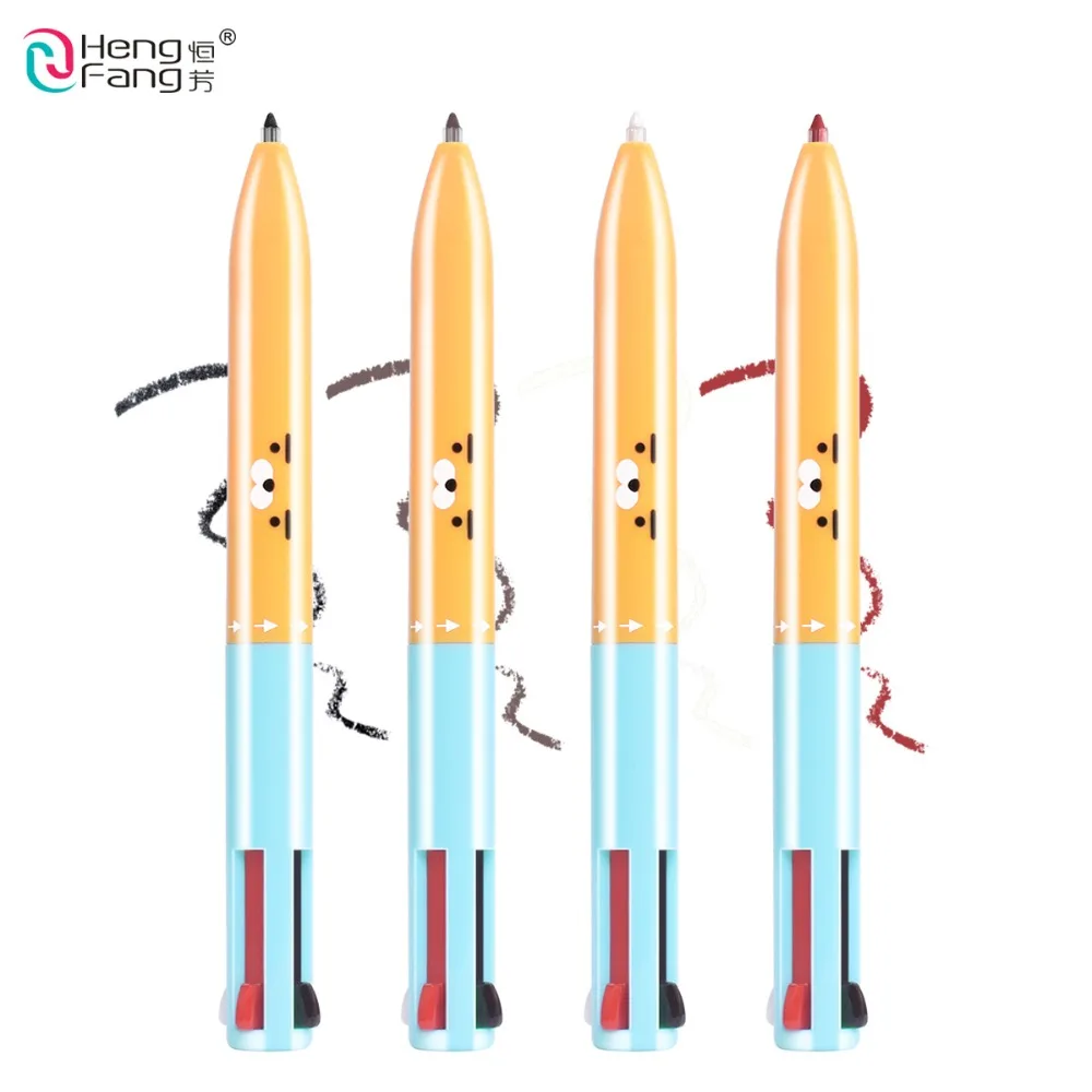 

4 in1 Cute Bear Makeup Pen Eyebrow Eyeliner Lip Liner 0.48g Makeup Brand HengFang