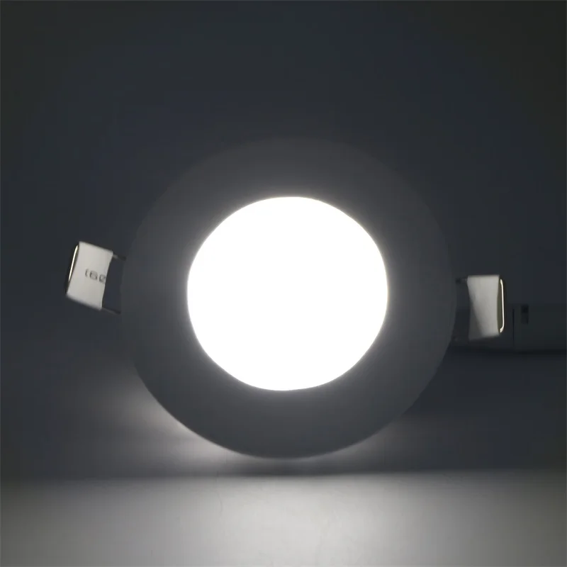 Szyoumy 3 Вт круглый светодиодный Панель свет встраиваемые потолка Алюминий светильники SMD 2835 теплый/холодный белый 85-265 В с Драйвером