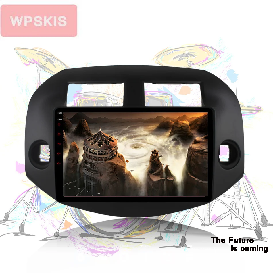 Discount Android 9.0 Navigation 2 DIN Multimedia for toyota rav4 2007 2008 2009 2010 2011 Car GPS 8-core AUX Radio Video Car DVD Player 1