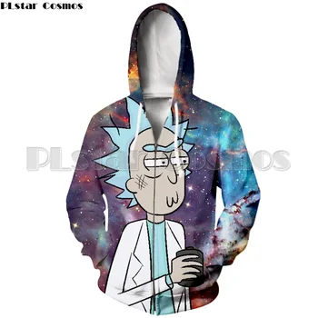 

PLstar Cosmos Women/Men Rick and Morty 3d Casual Hoodies Zipper Sweatshirt Pocket Pullover Fitness Jacket Sportswear Clothing