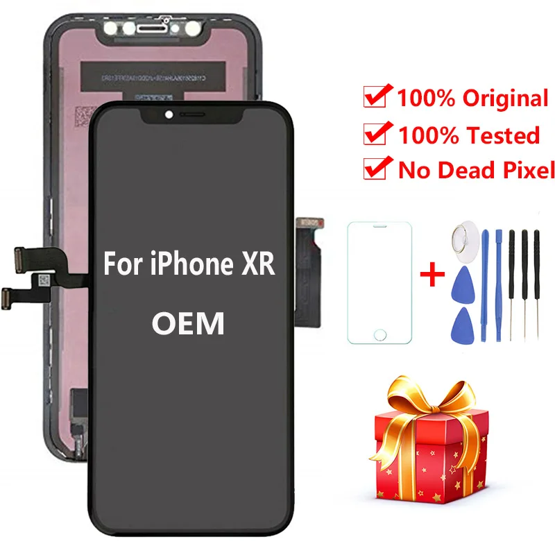 

6.1 Inch For iPhone XR LCD Display OEM Touch Screen Assembly Replacement For iPhone XR Original LCD 100% Test No Dead Pixel