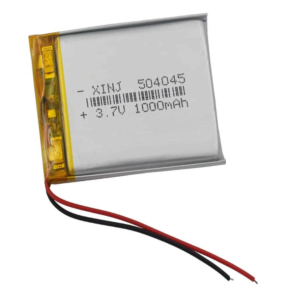 

XINJ 3.7V 1000mAh Lithium Polymer Rechargeable Battery Li ion li-po cell For PAD E-book Driving recorder DIY Tablet PC 504045