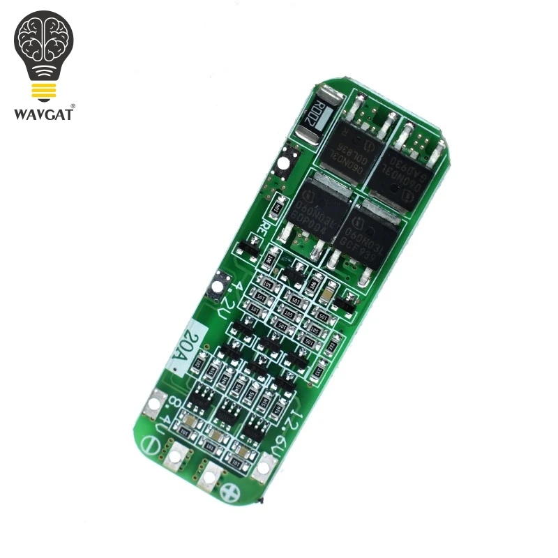 WAVGAT 3S 20A 18650 литий ионная литиевая батарея зарядное устройство PCB плата защиты BMS