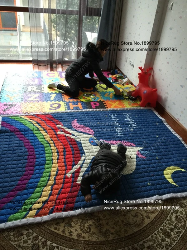 NC107 review KIDS sit on mat 61 rainbow