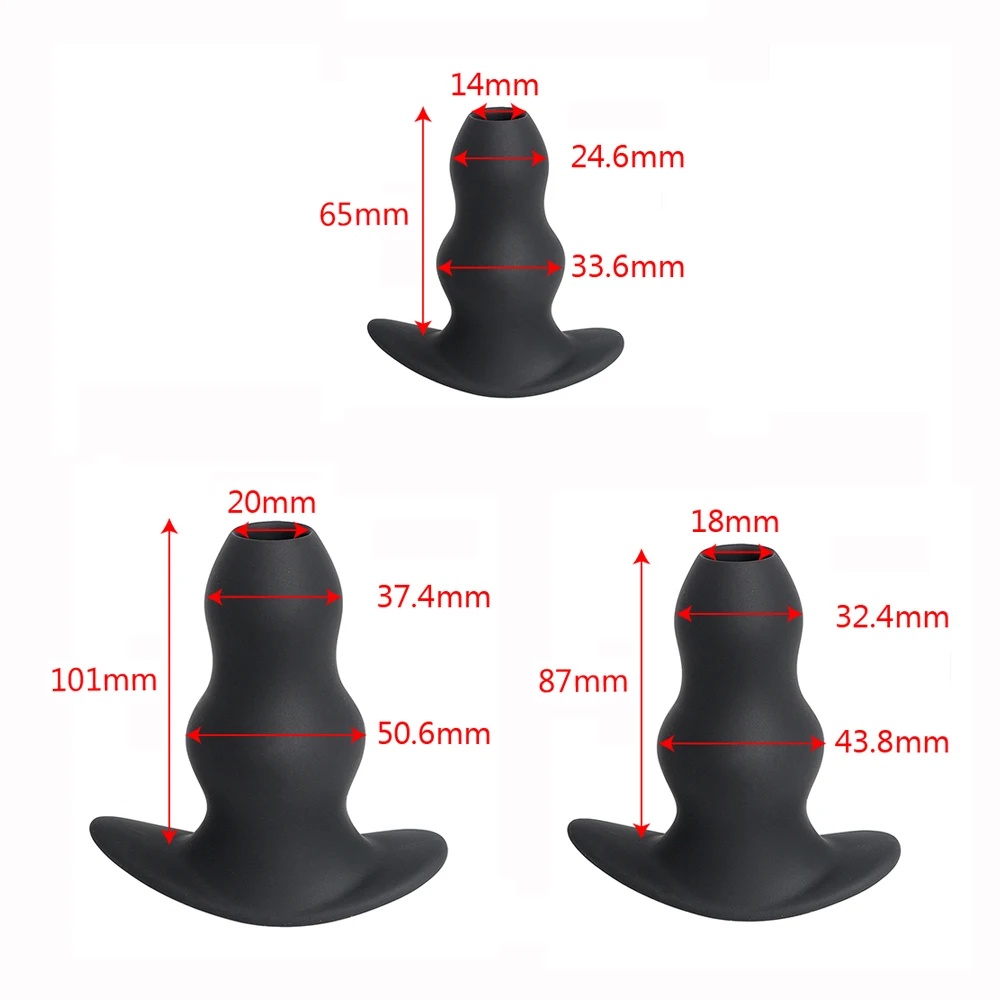 IKOKY Soft Butt Plug Prostate Massager Enema Hollow Anal Plug Anus Sex Toys For Women Men Unisex Big Medium Small 8 IKOKY Soft Butt Plug Prostate Massager Enema Hollow Anal Plug Anus Sex Toys For Women Men Unisex Big Medium Small 8