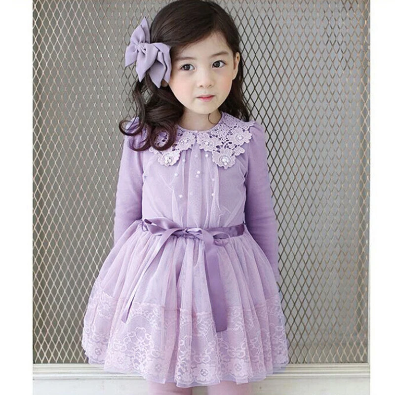 New 2016 Spring And Autumn Toddler Girls Princess Dress Korean Children