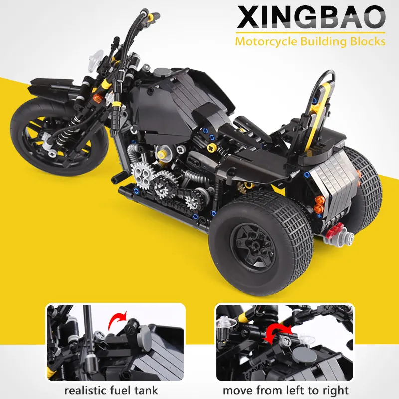 XINGBAO-03020-Genuine-853Pcs-Car-Series-The-Heavy-Motorcycle-Set-Building-Blocks-Bricks-Educational-Kids-Toys (2)