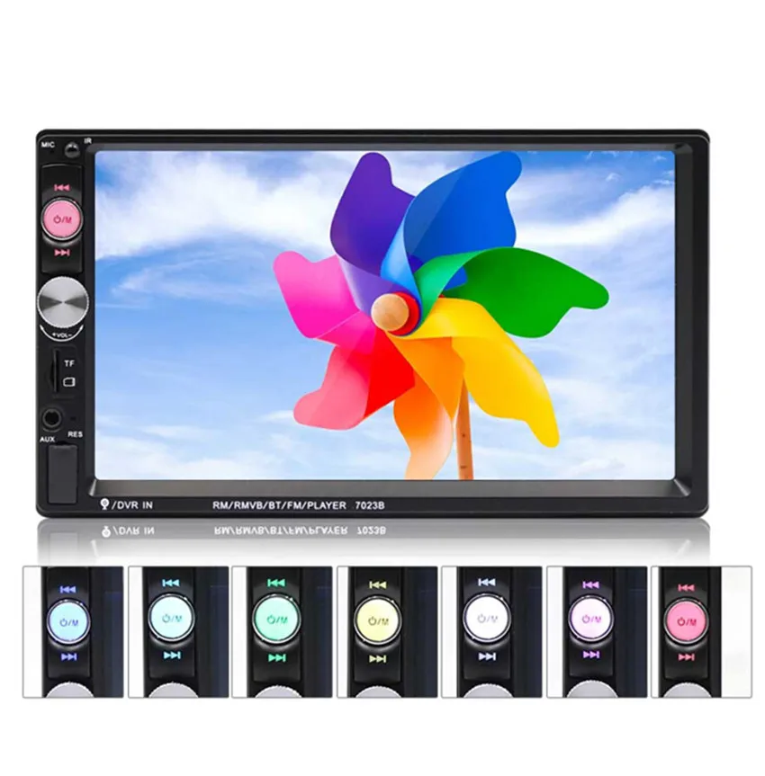 

Bluetooth car kit MP5 Touch Screen Digital Display 2 din car radio 7" HD Player Multimedia USB 2din Autoradio Car available Back