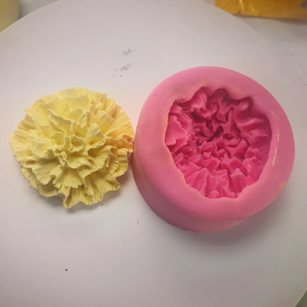

Carnation 3D flower silicone mold aromatherapy gypsum homemade diy manual soap mould
