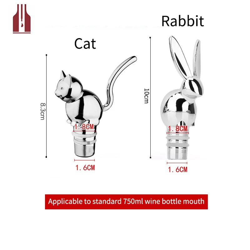 Новинка! прекрасный кот кролик домашняя кухонная посуда барные инструменты цинковый сплав красное вино пробка 1 шт