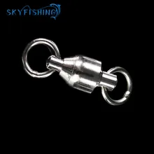 Fishhook-rodamiento de bolas giratorio de alta resistencia, 50 Uds., tamaño 0/1/2/3/4/5/6 #, acero inoxidable, Conector de anillo sólido