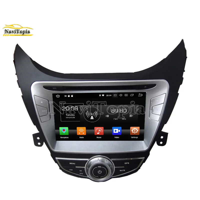 

NAVITOPIA Octa Core 4G+64G 8 Inch Android 9.0 Car GPS Audio Player for Hyundai Elantra/Avante/I35 2011-2013