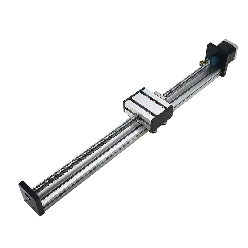 

100/400mm Slide Stroke CNC Linear Motion Lead 1204 Ball Screw Slide Stage Stroke 42 Motor Actuator Stepper For Engraving Machine