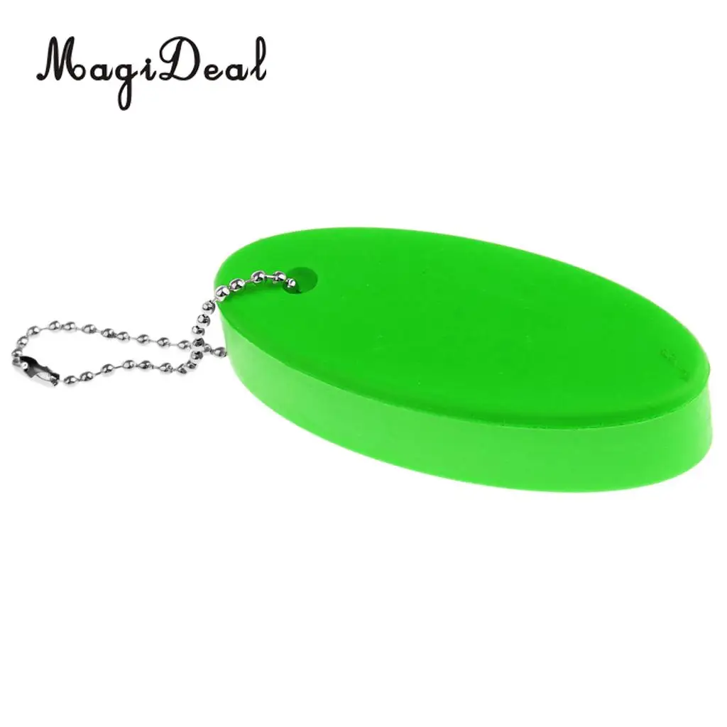 MagiDeal Marine Water Sport Foam Floating Oval Keychain Keyring Water Key Float for Kayak Canoe Rafting Boat Sailing Surfing Acc