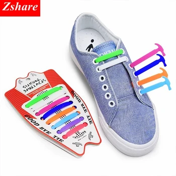

16pcs/lot Elastic Silicone Shoelaces No Tie Shoelace Kids Adult Unisex Shoe laces Sneakers Shoes lace Rubber Shoelace 13 Colors