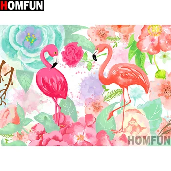 

HOMFUN Full Square/Round Drill 5D DIY Diamond Painting "Birds and flowers" 3D Embroidery Cross Stitch 5D Home Decor A13701