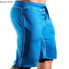 Новые мужские хлопковые шорты до середины икры тренажерные залы Фитнес Тренировочные для бегунов летние мужские повседневные короткие штаны джоггеры тонкие пляжные брендовые штаны