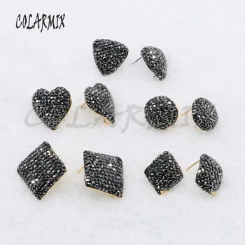 

Fashion stud earrings earrings findings pave rhinestone Multi shape earrings wholesale jewelry earrings gift for lady4499
