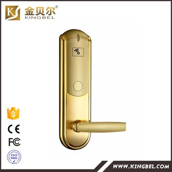

RF card digital door lock Intelligent hotel lock for wooden stainless steel door