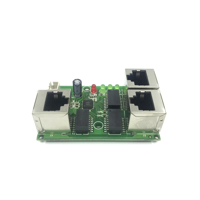 Industrial grade wide temperature low power network cabling Mini mini Ethernet 3 port 10/100Mbps vertical 180 degreeswitchmodule Industrial grade wide temperature low power network cabling Mini mini Ethernet 3 port 10/100Mbps vertical 180 degreeswitchmodule