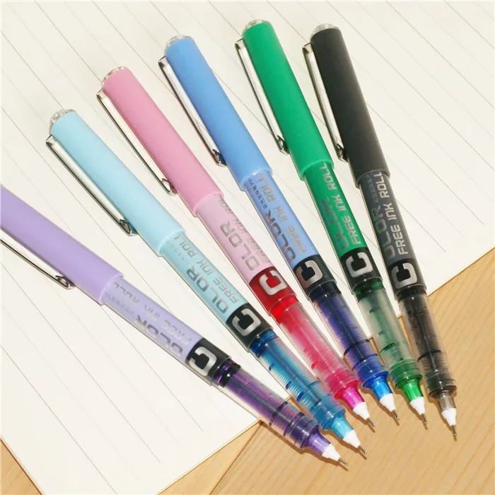 1 шт. 0,5 тип иглы прямой жидкий Тип Шариковая ручка цветная ручка гелевые ручки для воды