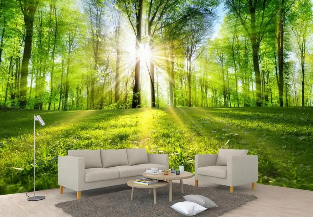 wallpaper scenery for walls Custom 3d background wallpapers Forest