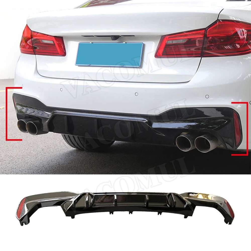 5 Series Rear Bumper Lip Diffuser Body Kits for BMW G30 G31 G38 M TECH