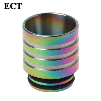 

810 Drip Tip Connector Rainbow Wide Bore Mouthpiece Electronic E-Cigarette Atomizer Accessory for TFV12 Prince TFV8 Big Baby Tan