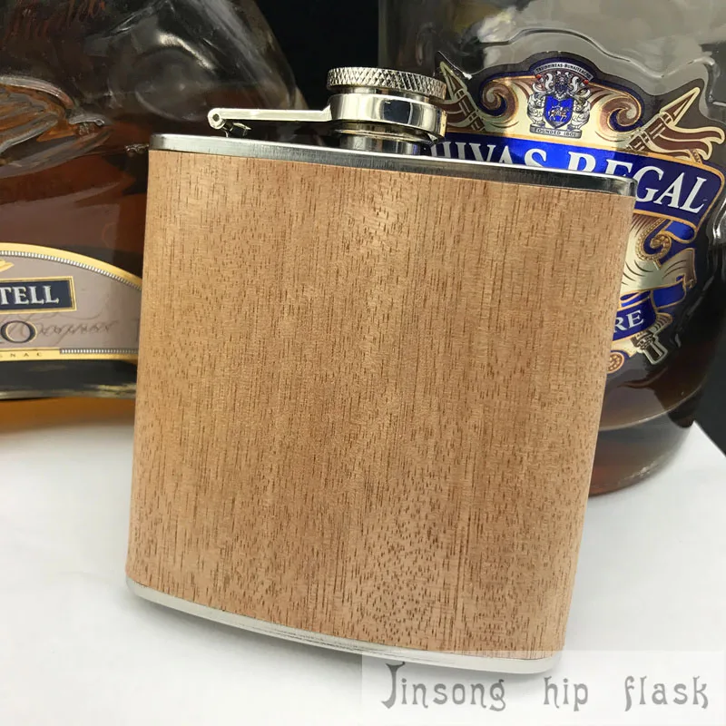 FLask with paper box