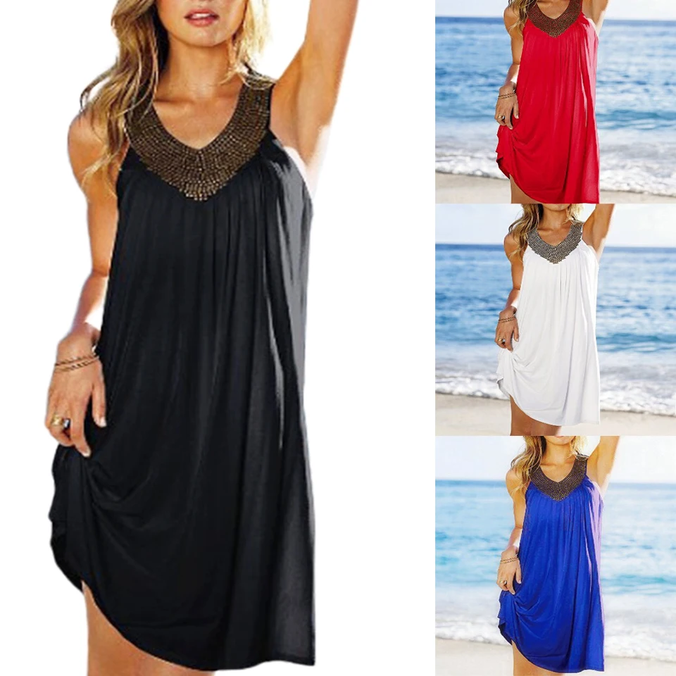 Loose fitting beach dresses Clearance