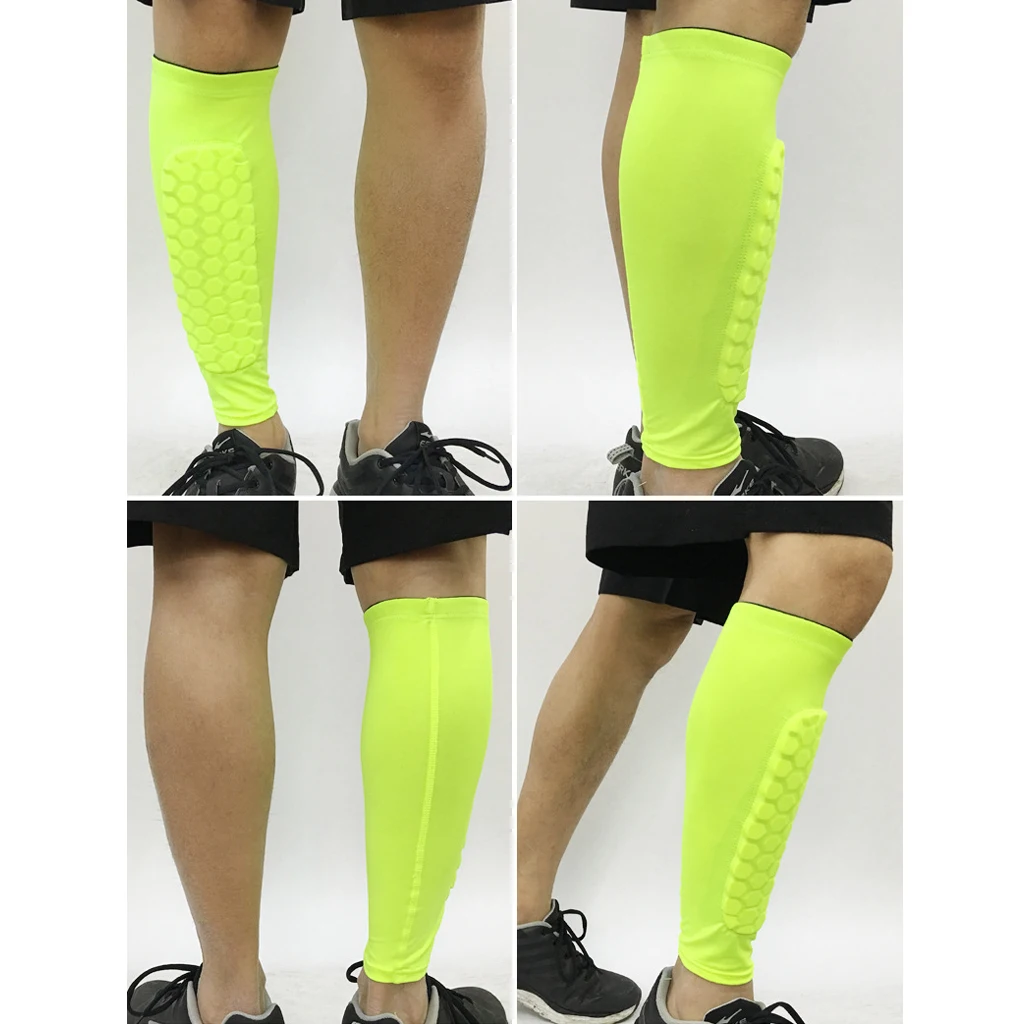 1 PC Honeycomb Shin Guard Professional Sports Football Shields Soccer Legging Shinguards Leg Sleeves Protective Gear
