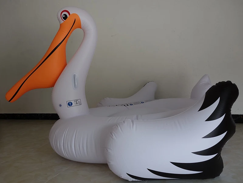 Гигантские надувные Pelican бассейн FloatRide на дятел плавание кольцо праздник воды бассейн весело игрушки матрас плавучий остров Piscina