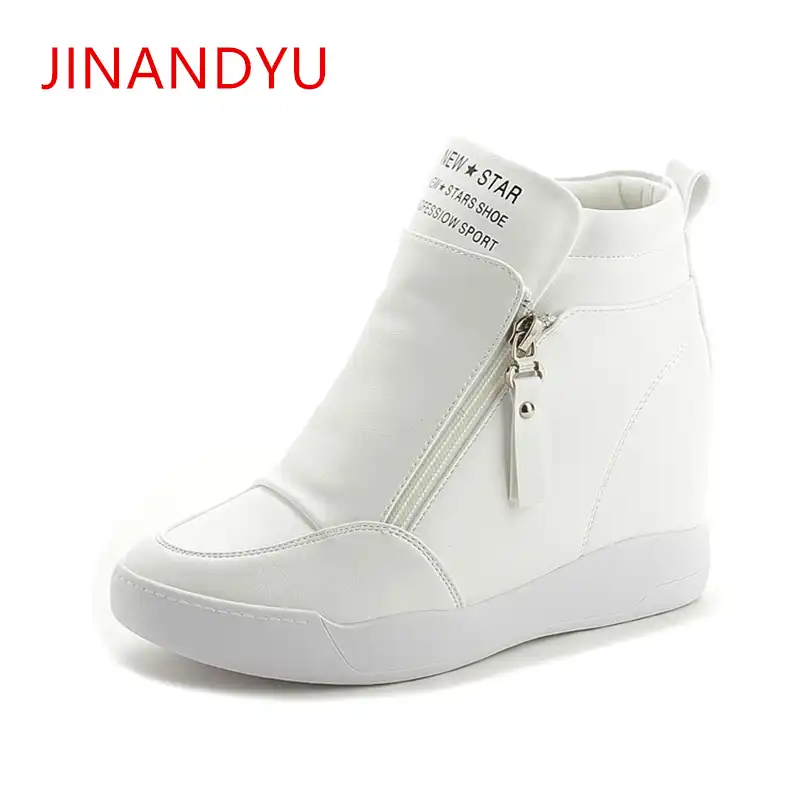 white wedge trainers womens