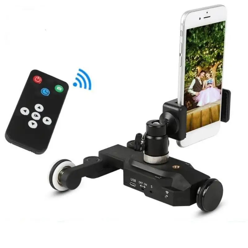 

C100 Pro 3-Wheels Wirelesss Video Camera Auto Dolly Track Slider Dolly