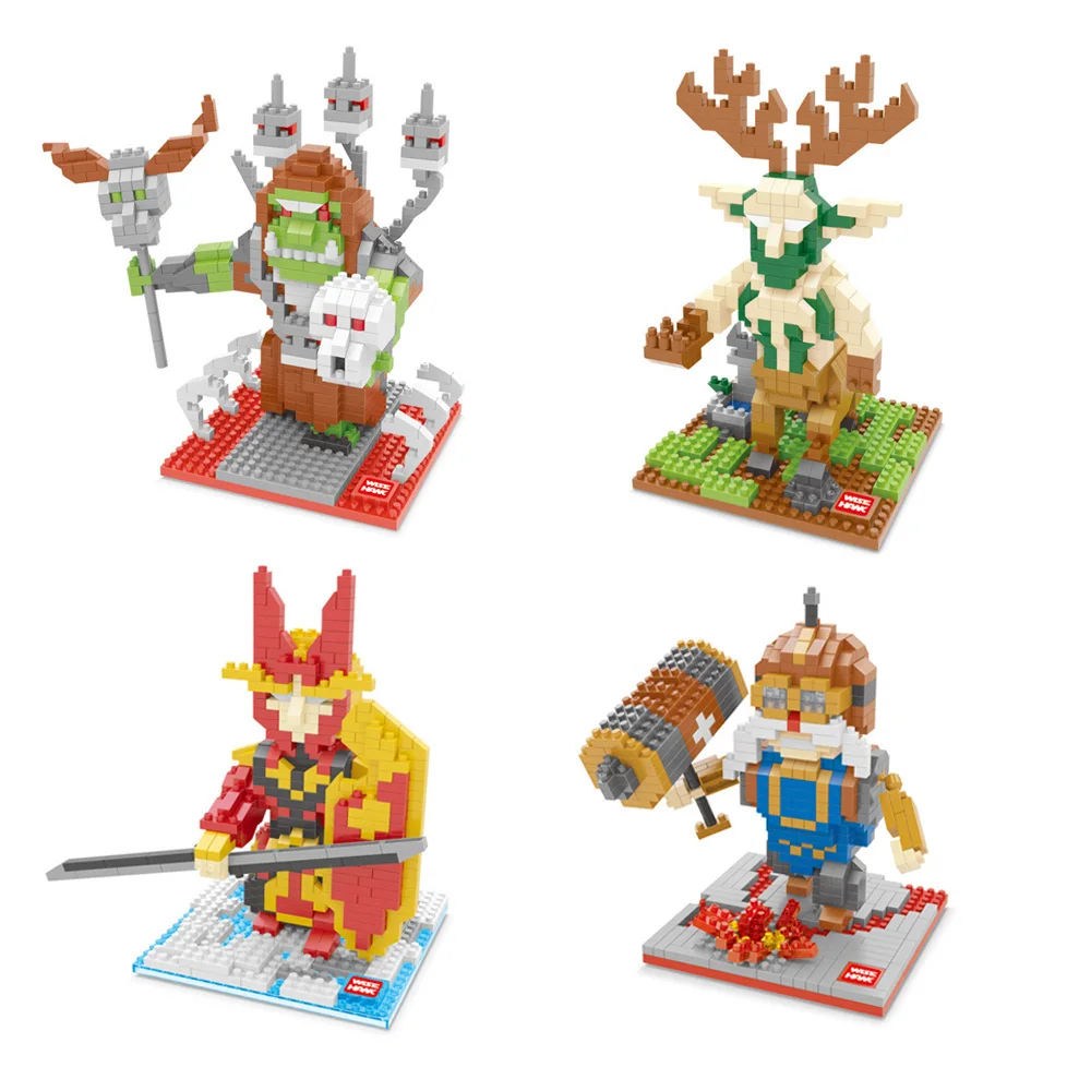 

World of War Craft Action Figures Guldan KOG Dwarf Bloodelf Blade Master Model Toys DIY Minifigures Gifts For Children