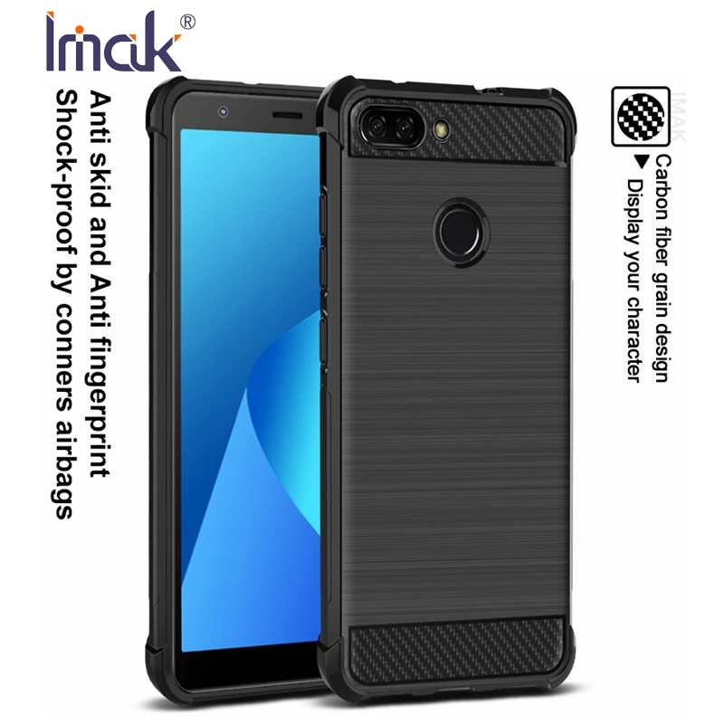 

Silicone Case For Asus Zenfone 5 Max Pro M1 M2 Lite ZB570TL ZE620KL ZC600KL ZB555KL Cover IMAK Soft TPU Airbag Corner Shockproof