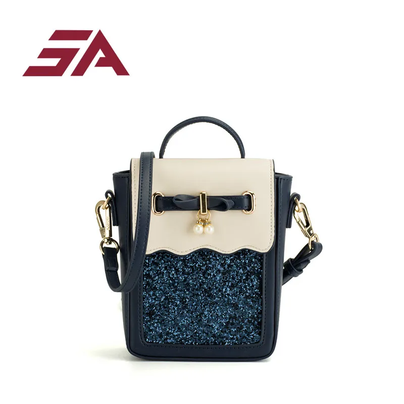 

SA 2018 luxury Shoulder Bags kid's patchwork Kids Girls Mini Crossbody Bag wallets for girls children's purse phone bag
