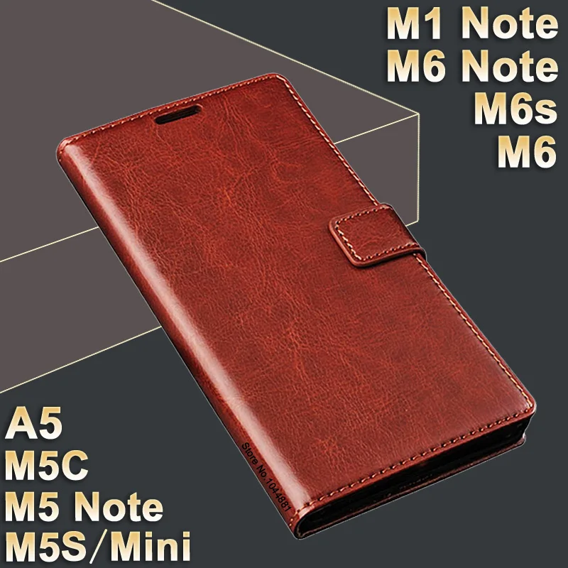Чехол для MeiZu M5 Note m 5 кожаный чехол M1 высококачественный M6 Note/M6s/M 6 книжка из