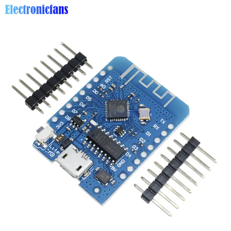Для WEMOS D1 Mini CH340G Lite V1.0.0 WIFI Интернет вещей макетная плата на основе ESP8285 ESP8266 1 Мб FLASH 3