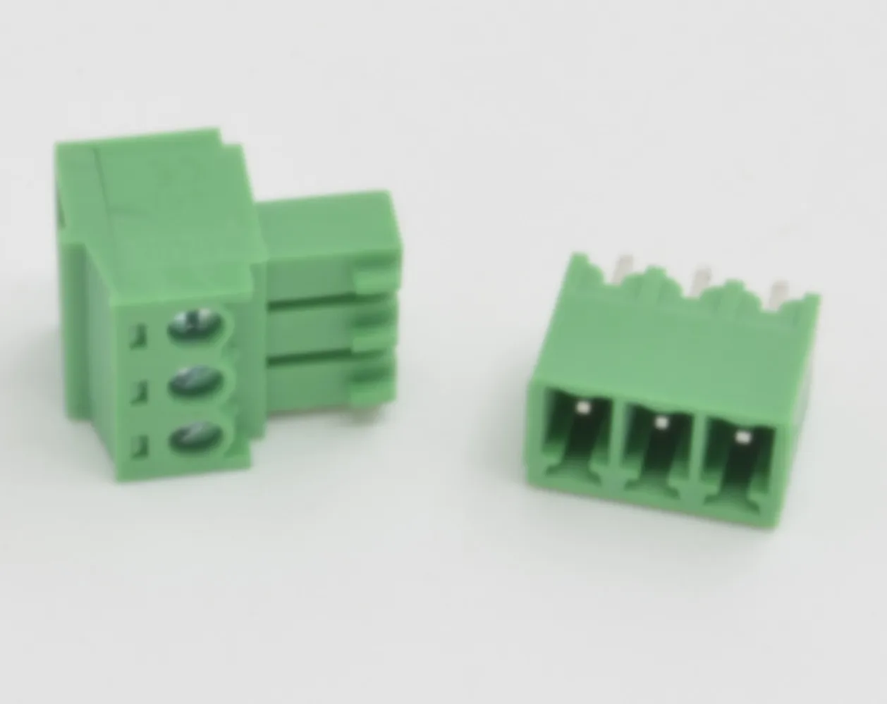 Free Shipping 100 Pcs 3.5mm Pitch 3 Pin Straight Screw Pluggable