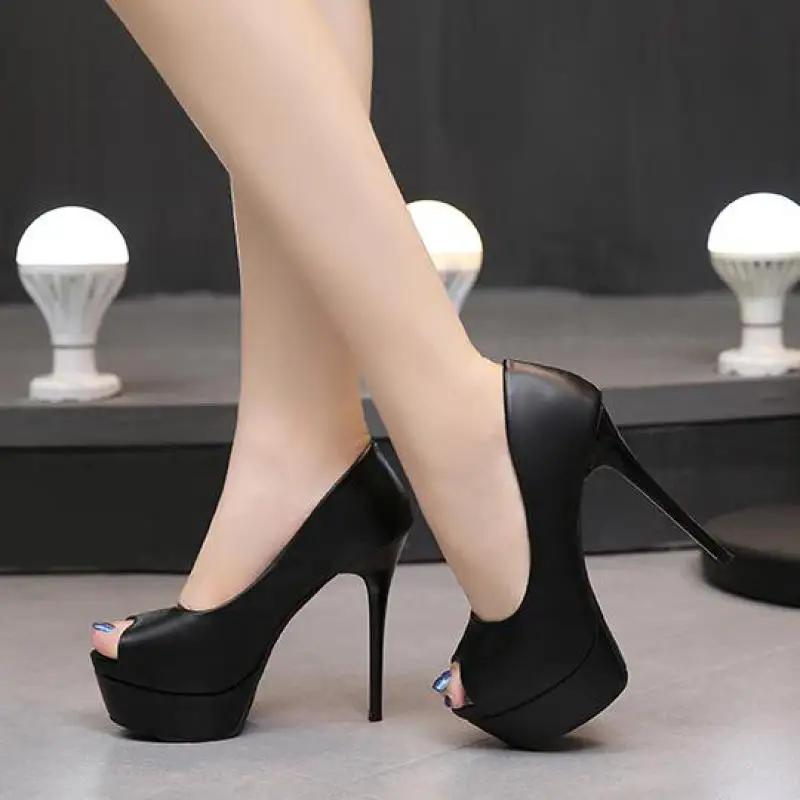 Girl High Heeled Shoes Female Sexy Platform 14cm Black Professional Dress Pumps Women Extreme High Heels Peep Toe Stiletto Women S Pumps Aliexpress Girl High Heeled Shoes Female Sexy Platform 14cm Black Professional Dress Pumps Women Extreme High Heels Peep Toe Stiletto Women S Pumps Aliexpress