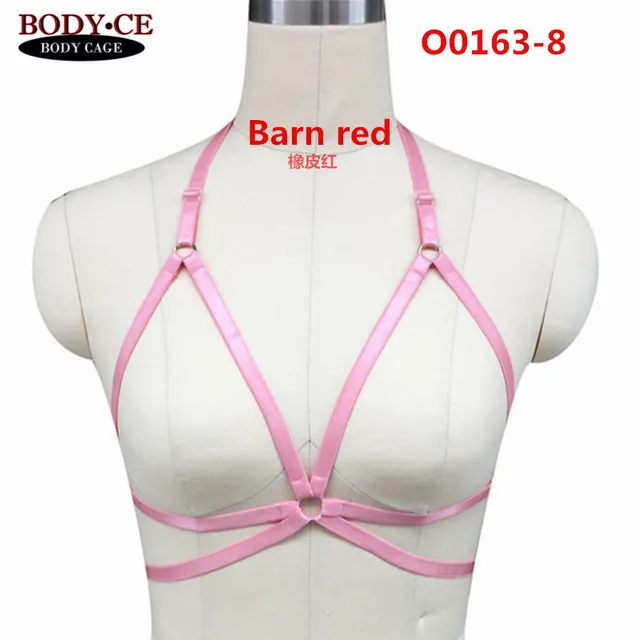 Body Cage Womens Harness Lingerie Belt Multiple Colors Elastic