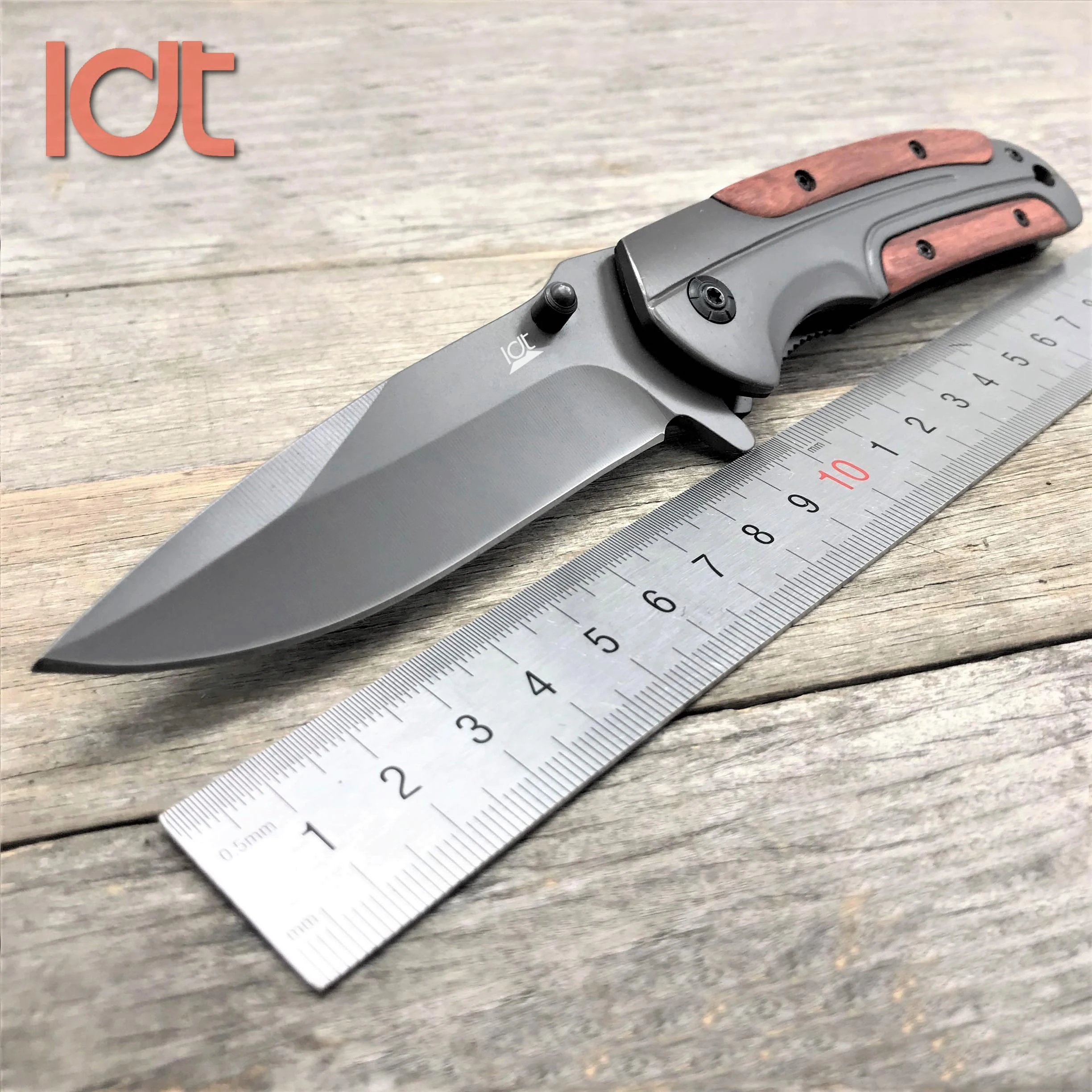 Günstig LDT DA43 Folding Messer 8Cr14Mov Klinge Stahl Palisander Griff Camping Überleben Messer Tasche Outdoor Jagd Messer EDC Werkzeug