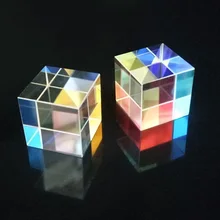 RGB стекло материал испытательный инструмент 15*15*15 мм оптическое стекло шесть сторон призмы правый угол Объектив Оптический