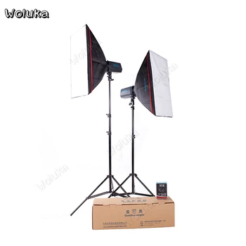 

Double flash light kit 160W 2 studio light set flashlight softbox stand photography kit photo studio lamp clothing CD50 T10