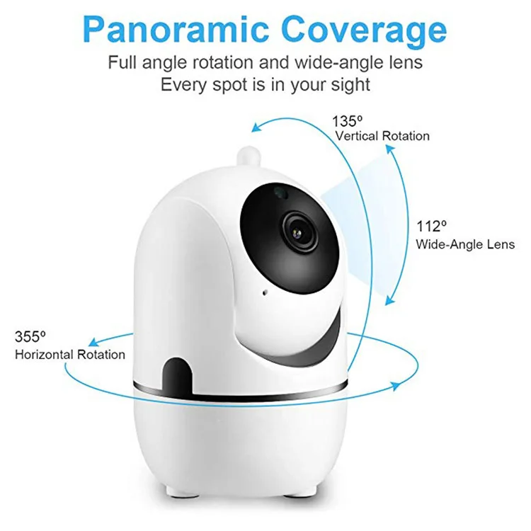 Smart Wireless wifi mobile phone remote Webcam monitor set home indoor monitoring HD night vision