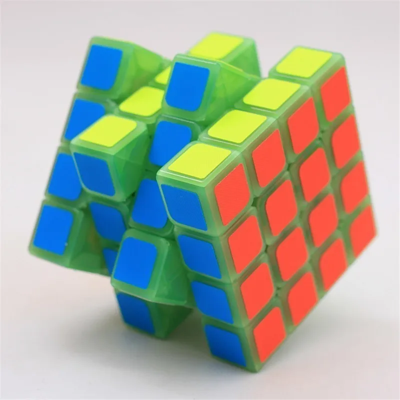 

4X4X4 Noctilucent Green Four Steps Magic neo Cube Magic Cube Alpinia Oxyphylla Children Adult Toys for Originality cubo magico