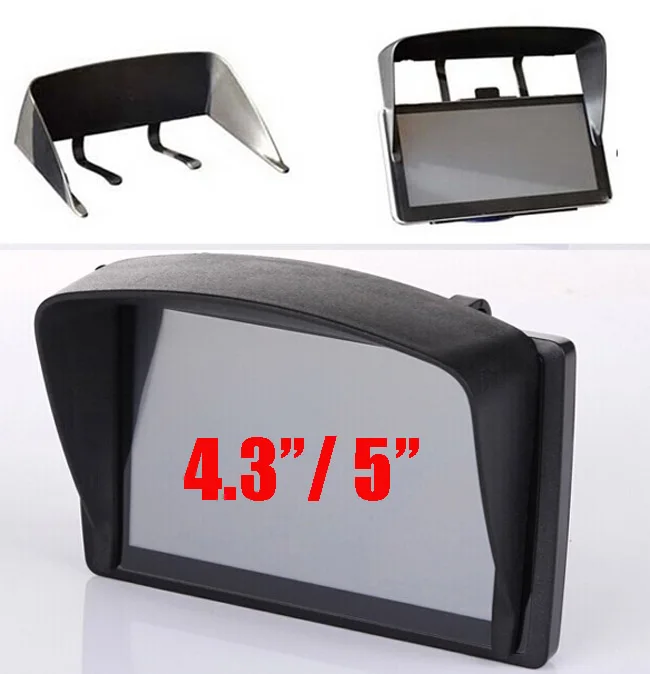 Universal 5inch / 4.3inch Car GPS Sun Shade Visor Anti Glare 4.3" 5" Shield Cover Blind Garmin Nuvi TomTom Sat Nav car gps shade