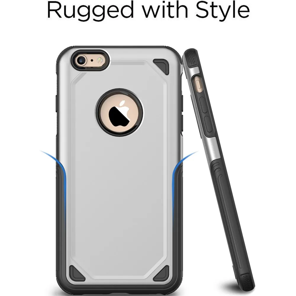 Heavy Duty Protection Phone Case For iPhone 6 6S Armor Shield Shockproof Luxury Slim Back Cover Plus |